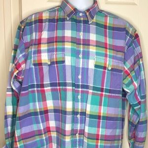 Polo Ralph Lauren Plaid Flannel Casual Button Down